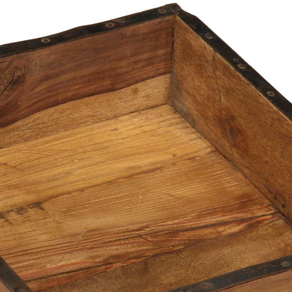 Tray 4 pcs Brown 29 x 31 x 10 cm Solid Reclaim Wood