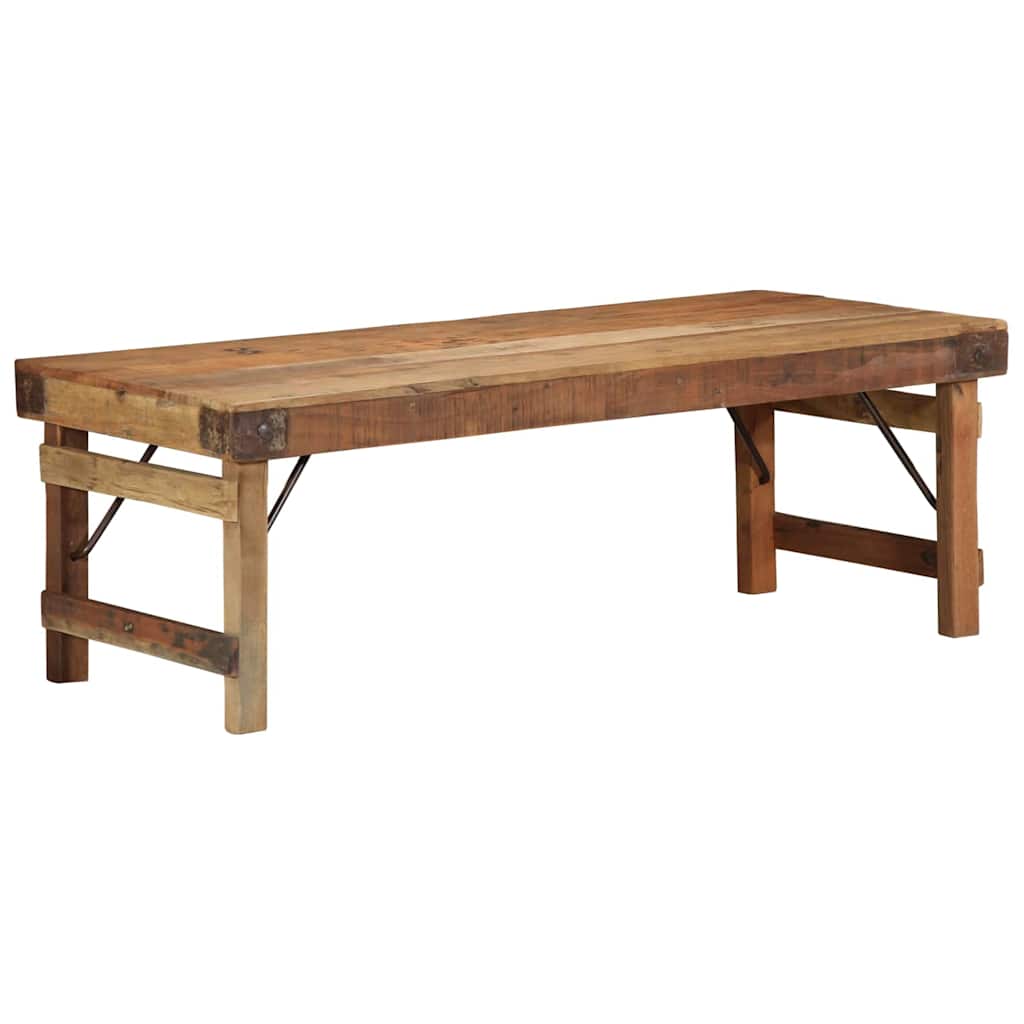 Coffee Table Brown 110 x 55 x 40 cm Solid Reclaim Wood