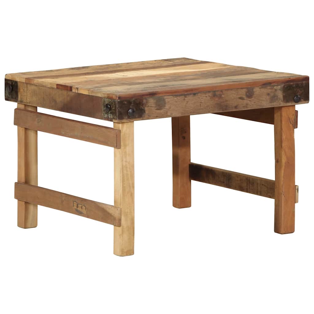 Coffee Table Brown 60 x 55 x 40 cm Solid Reclaim Wood