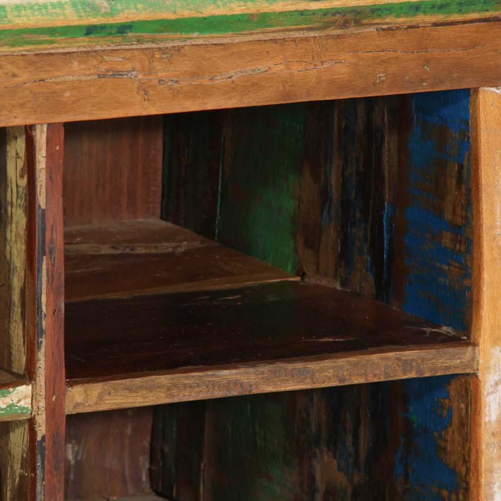 Shoe Cabinet Brown 110 x 35 x 40 cm Solid Reclaim Wood
