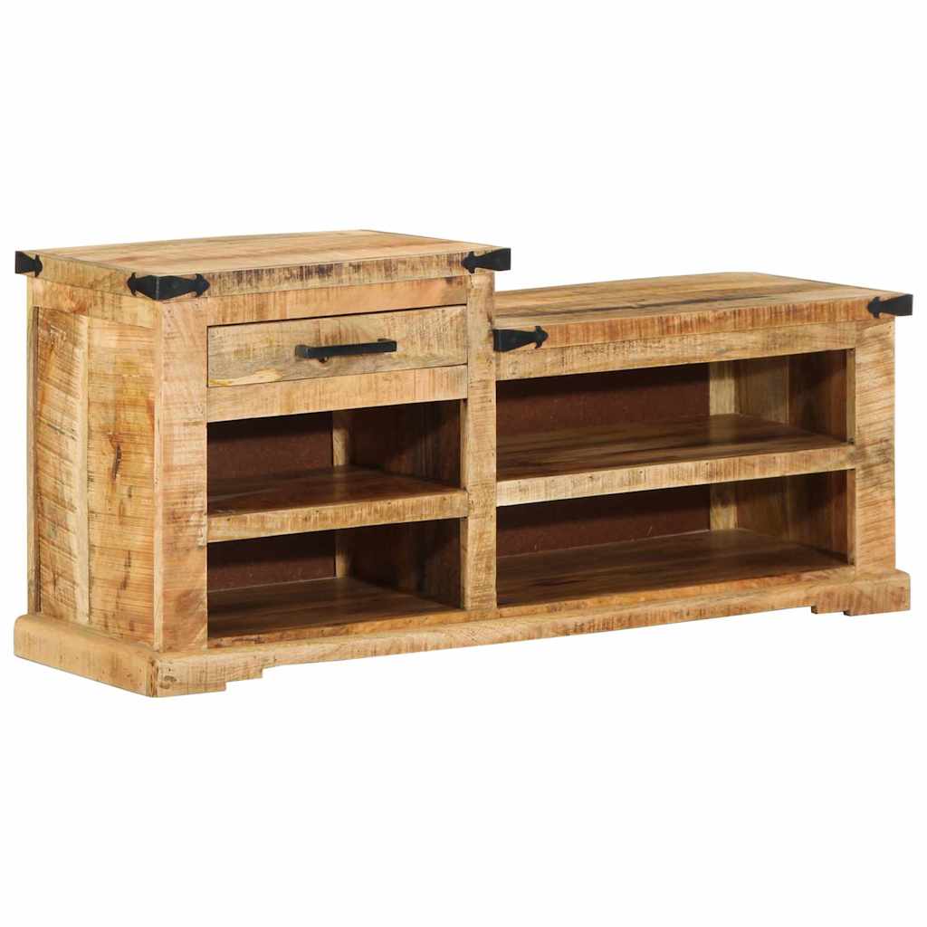 Bench with Drawer Brown 110 x 35 x 50 cm Rough Mango