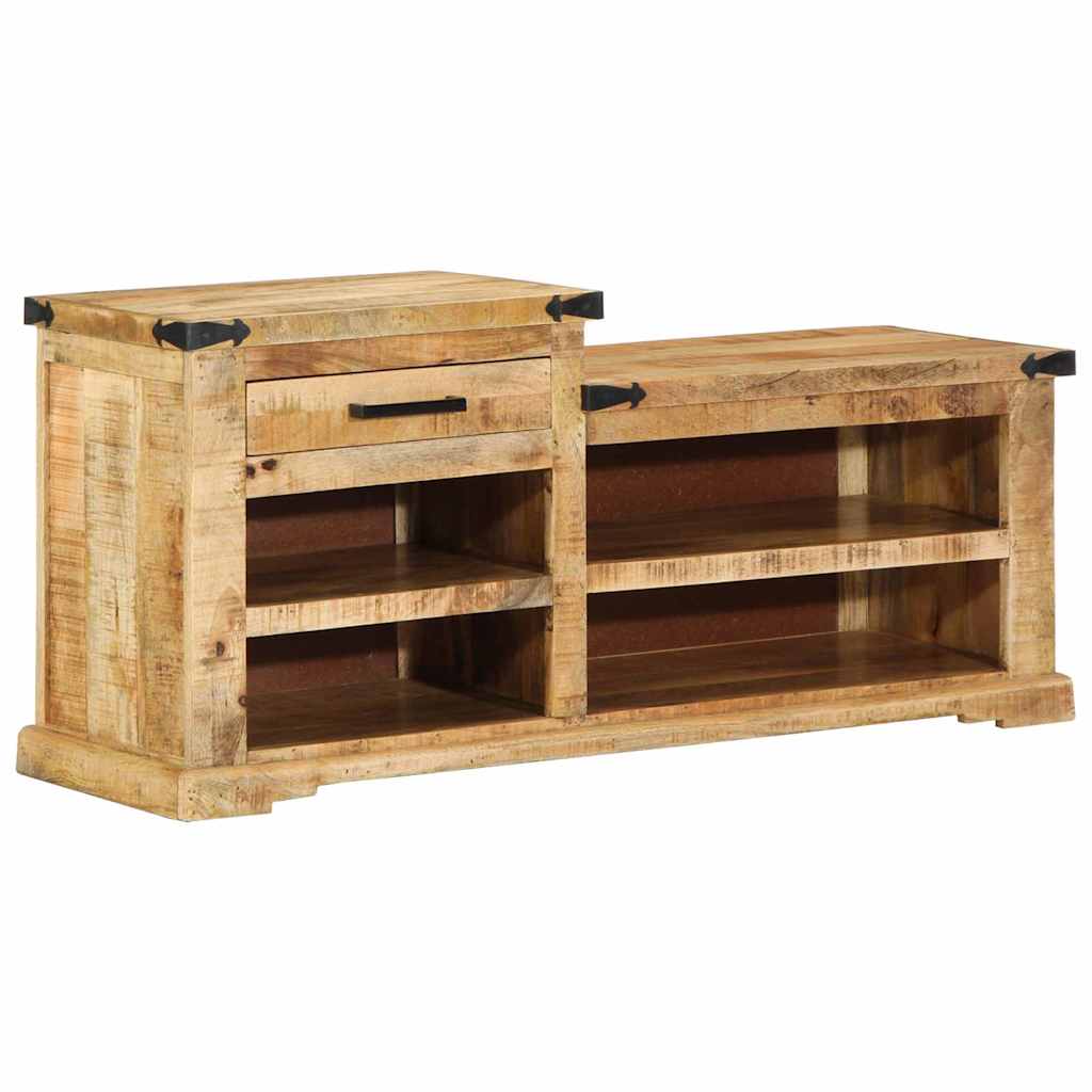 Bench with Drawer Brown 110 x 35 x 50 cm Rough Mango