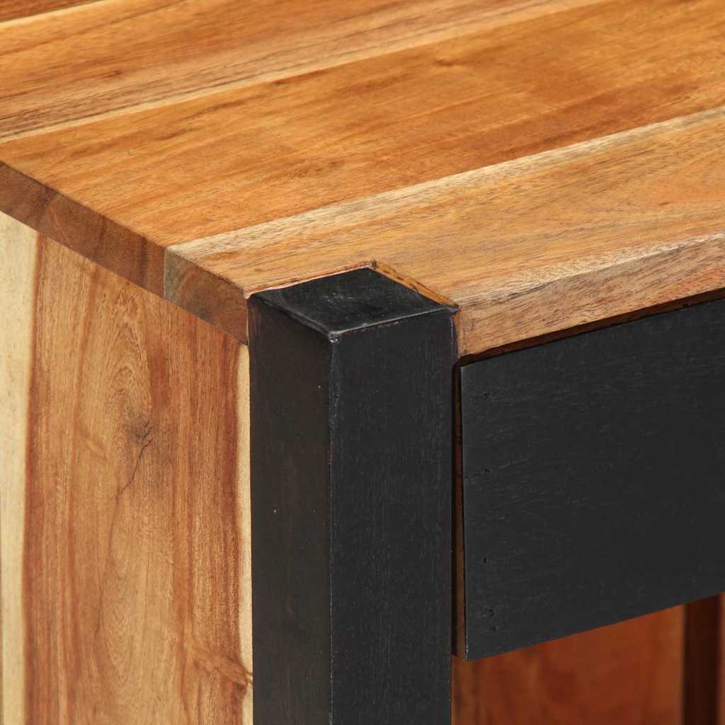 Bedside Cabinet Brown 40 x 35 x 50 cm Solid Acacia Wood