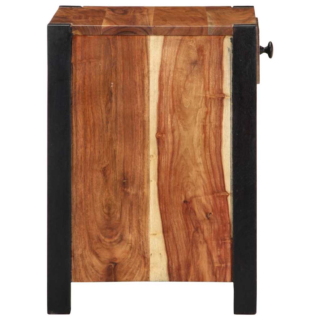 Bedside Cabinet 2 pcs Brown 40 x 35 x 50 cm Solid Acacia Wood