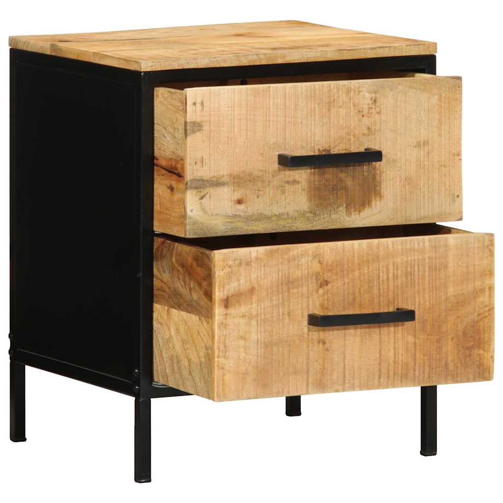 Bedside Cabinet 2 pcs Brown and Black 40 x 35 x 50 cm