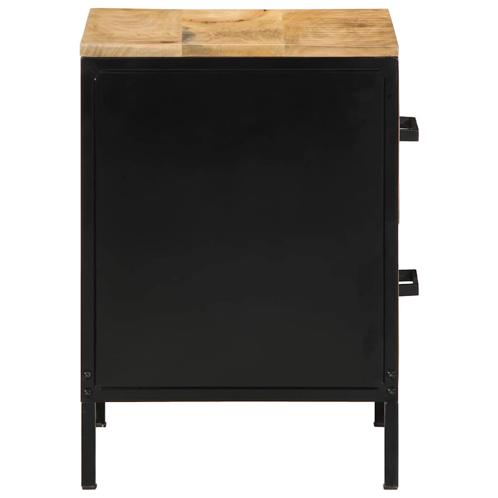 Bedside Cabinet 2 pcs Brown and Black 40 x 35 x 50 cm