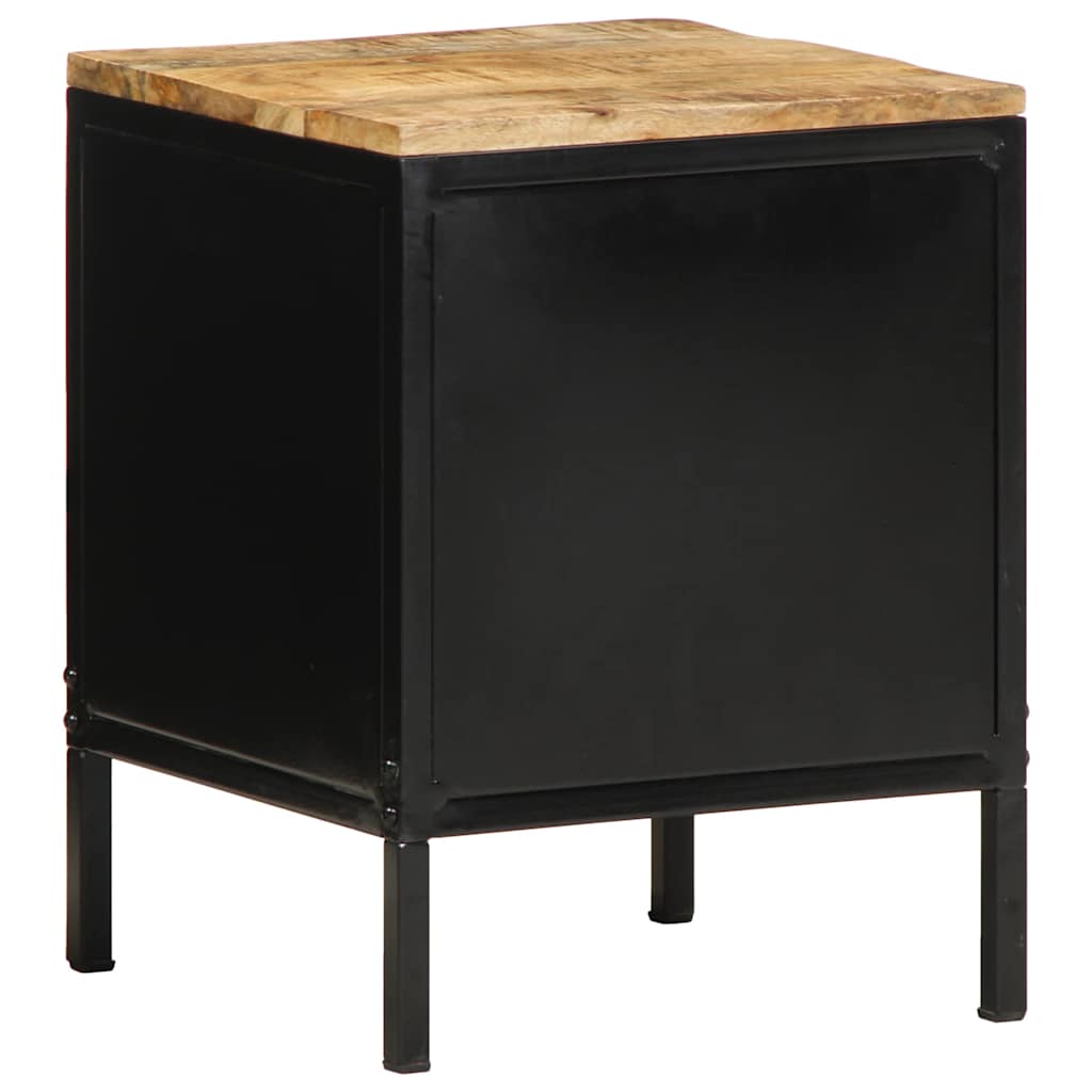Bedside Cabinet Brown and Black 30 x 30 x 40 cm