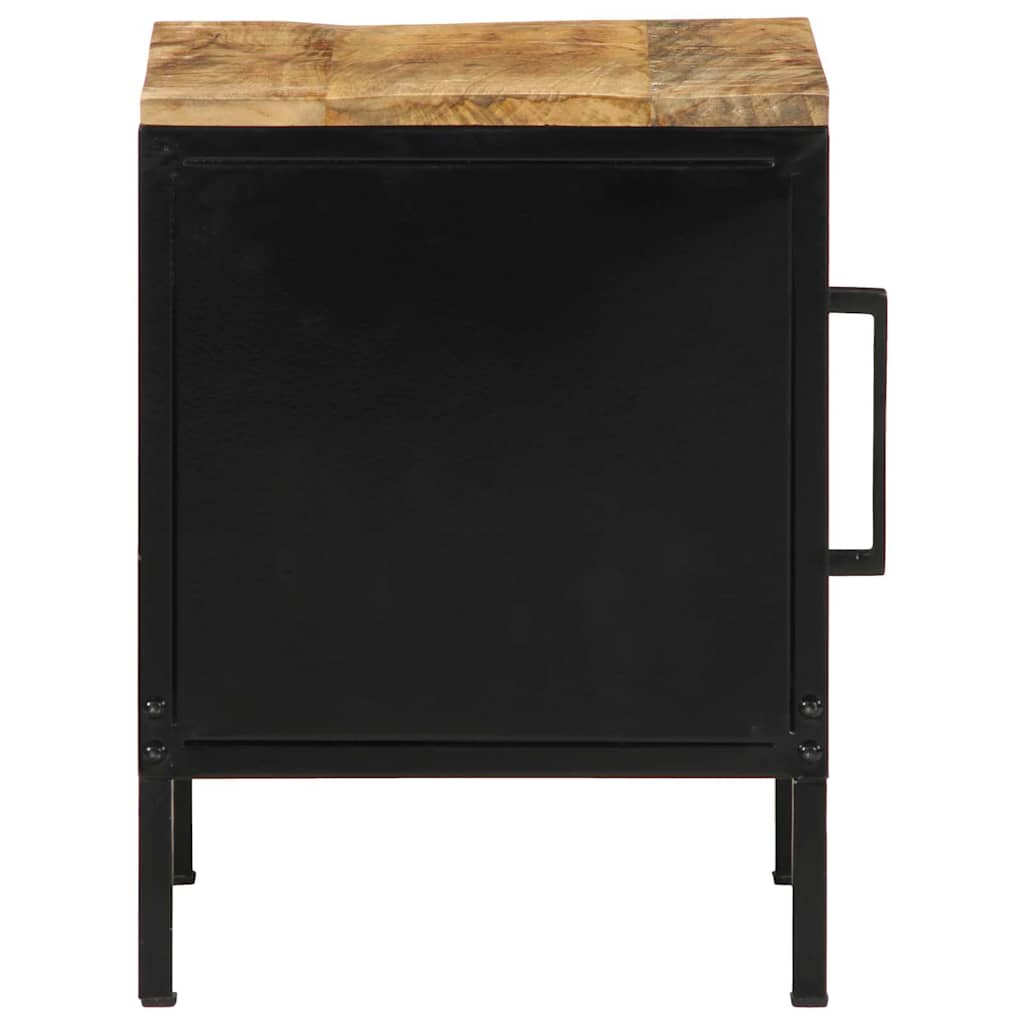 Bedside Cabinet Brown and Black 30 x 30 x 40 cm