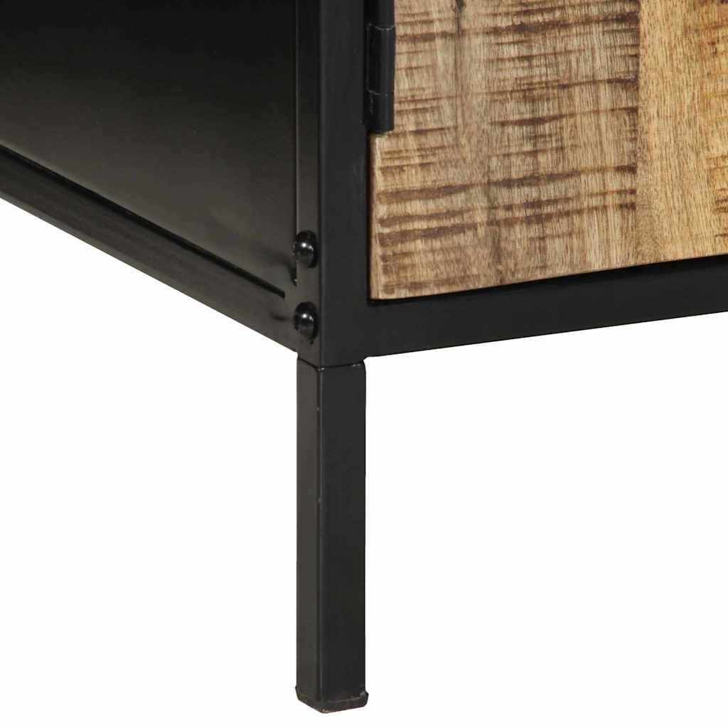 Bedside Cabinet Brown and Black 50 x 30 x 45 cm