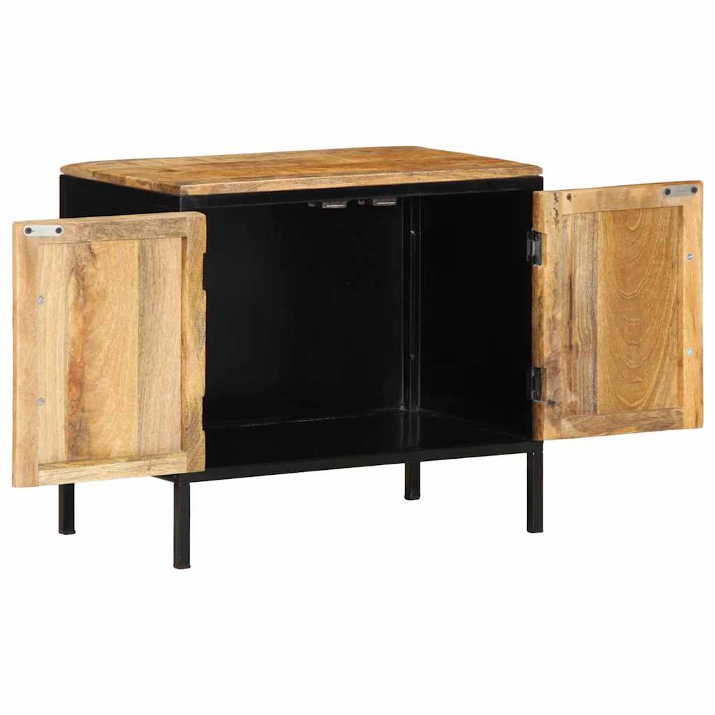 Bedside Cabinet Brown and Black 50 x 30 x 45 cm
