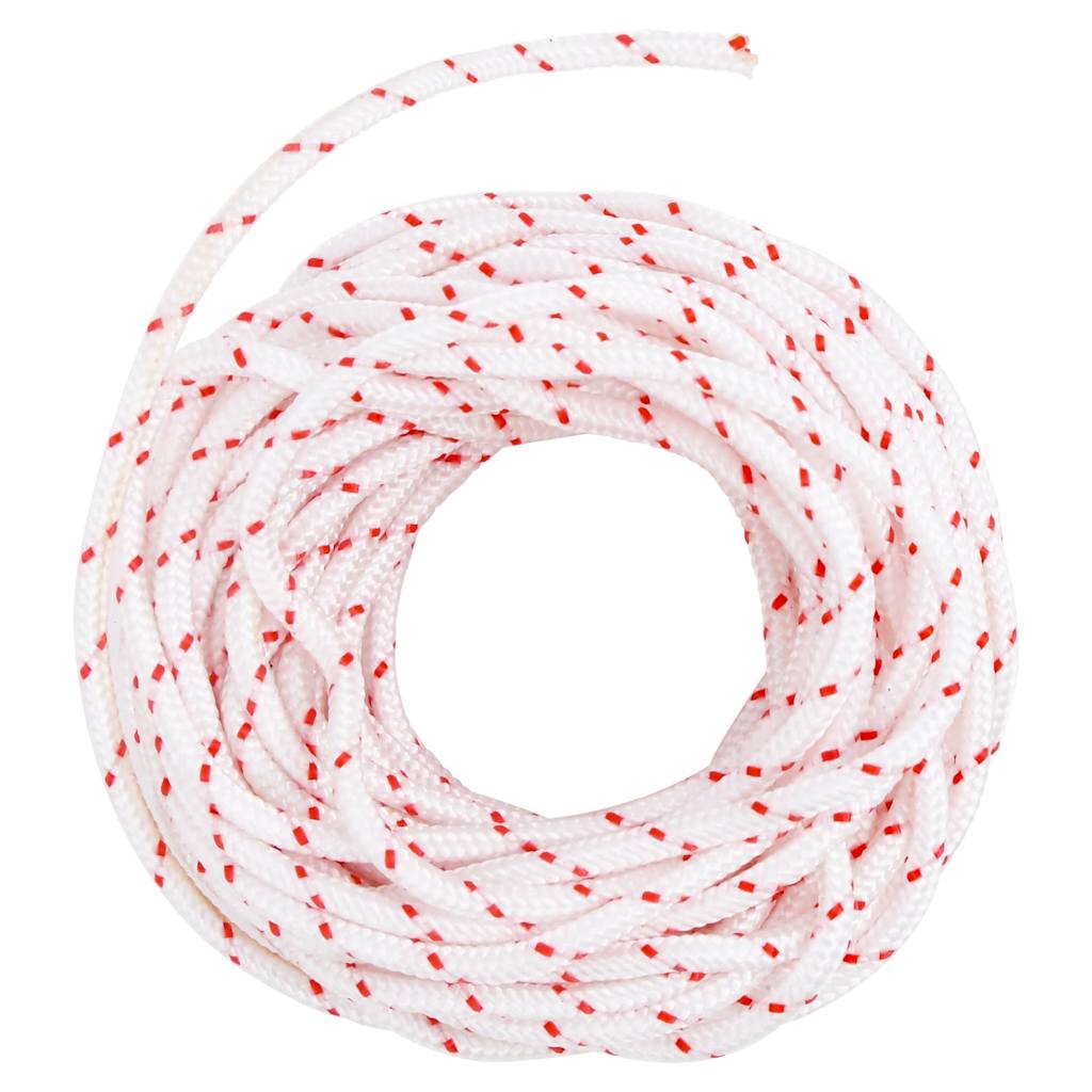 vidaXL Pull Starter Cord White and Red Ø4 mm 10 m Nylon