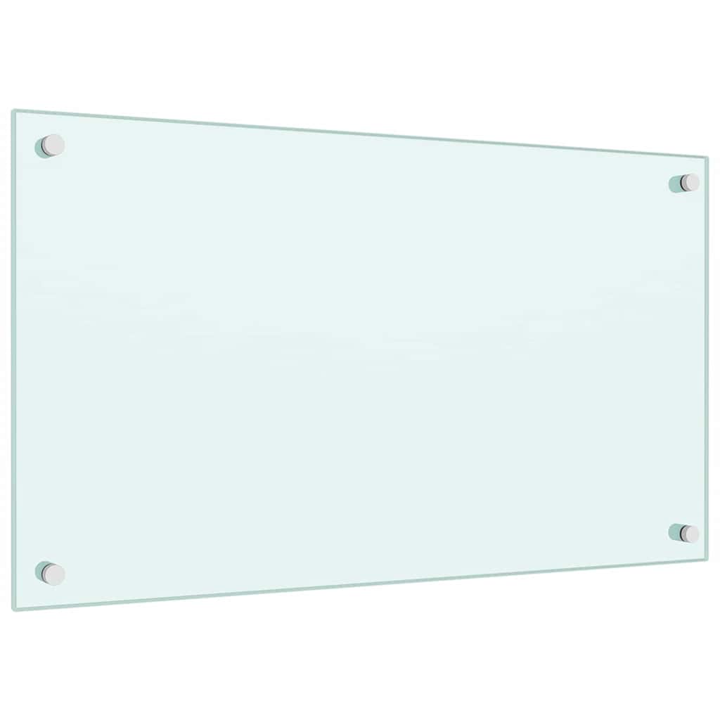 vidaXL Kitchen Backsplashes 2 pcs White 70x40 cm Tempered Glass
