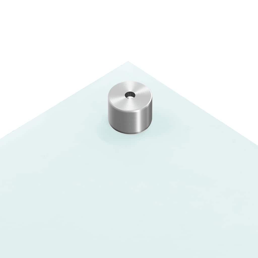 vidaXL Kitchen Backsplashes 2 pcs White 70x50 cm Tempered Glass