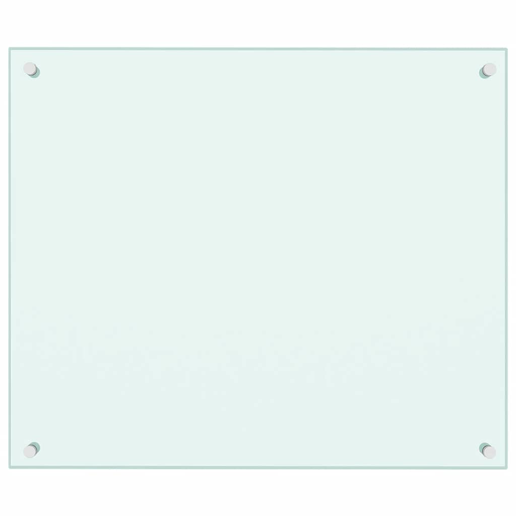 vidaXL Kitchen Backsplashes 2 pcs White 70x60 cm Tempered Glass