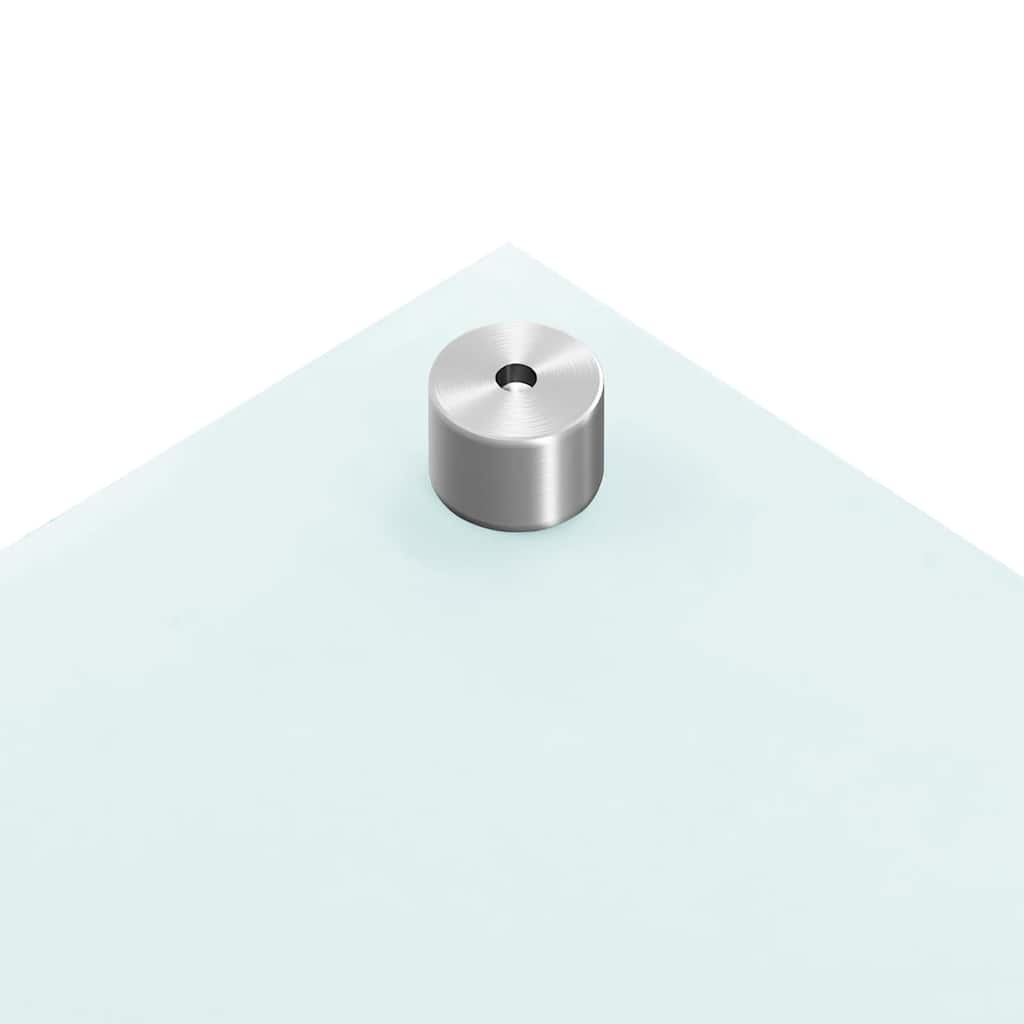 vidaXL Kitchen Backsplashes 2 pcs White 80x50 cm Tempered Glass