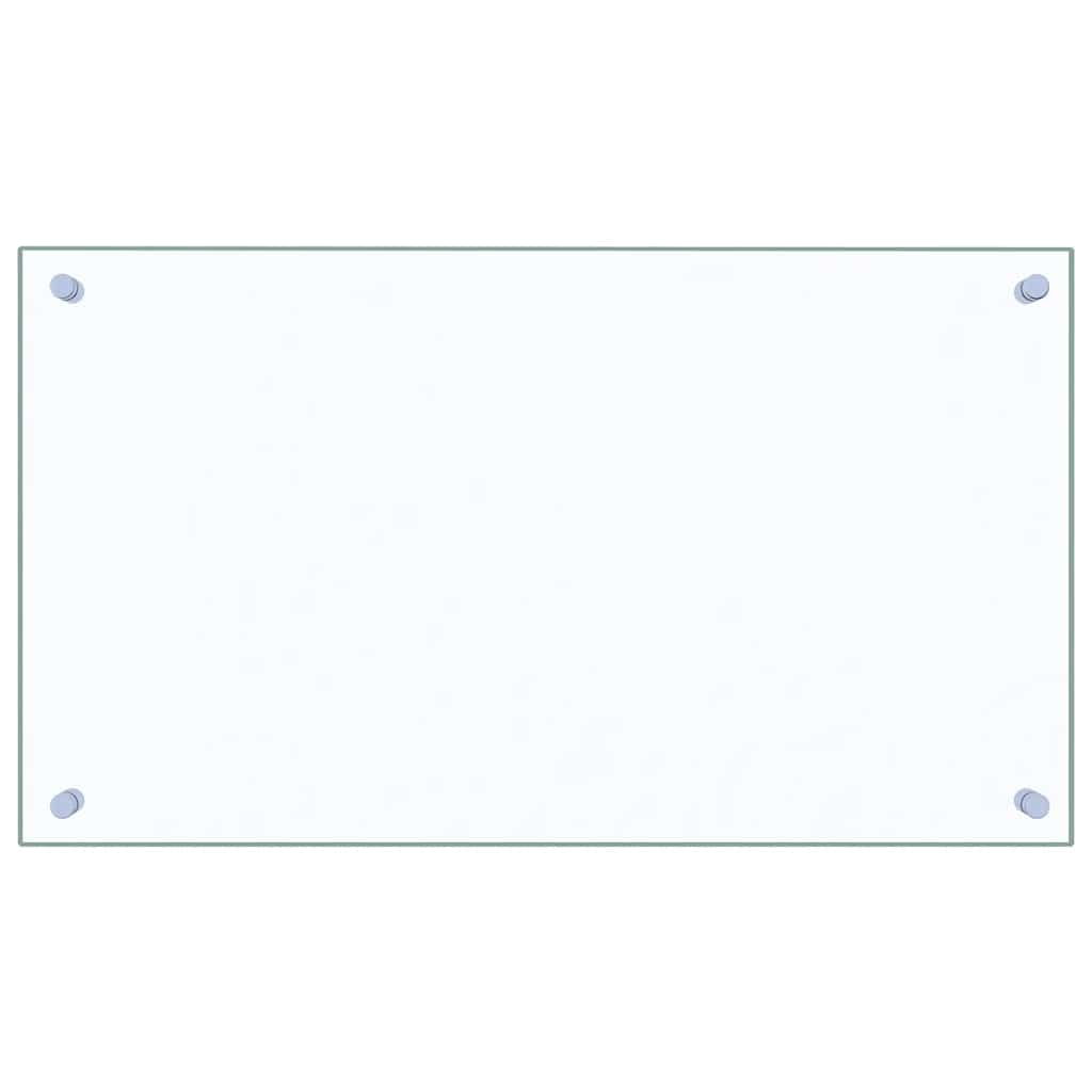 vidaXL Kitchen Backsplashes 2 pcs Transparent 70x40 cm Tempered Glass