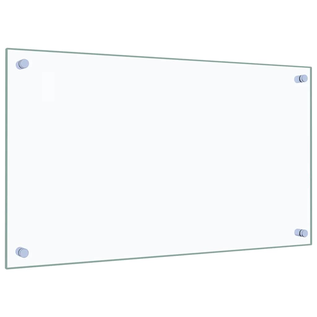 vidaXL Kitchen Backsplashes 2 pcs Transparent 70x40 cm Tempered Glass