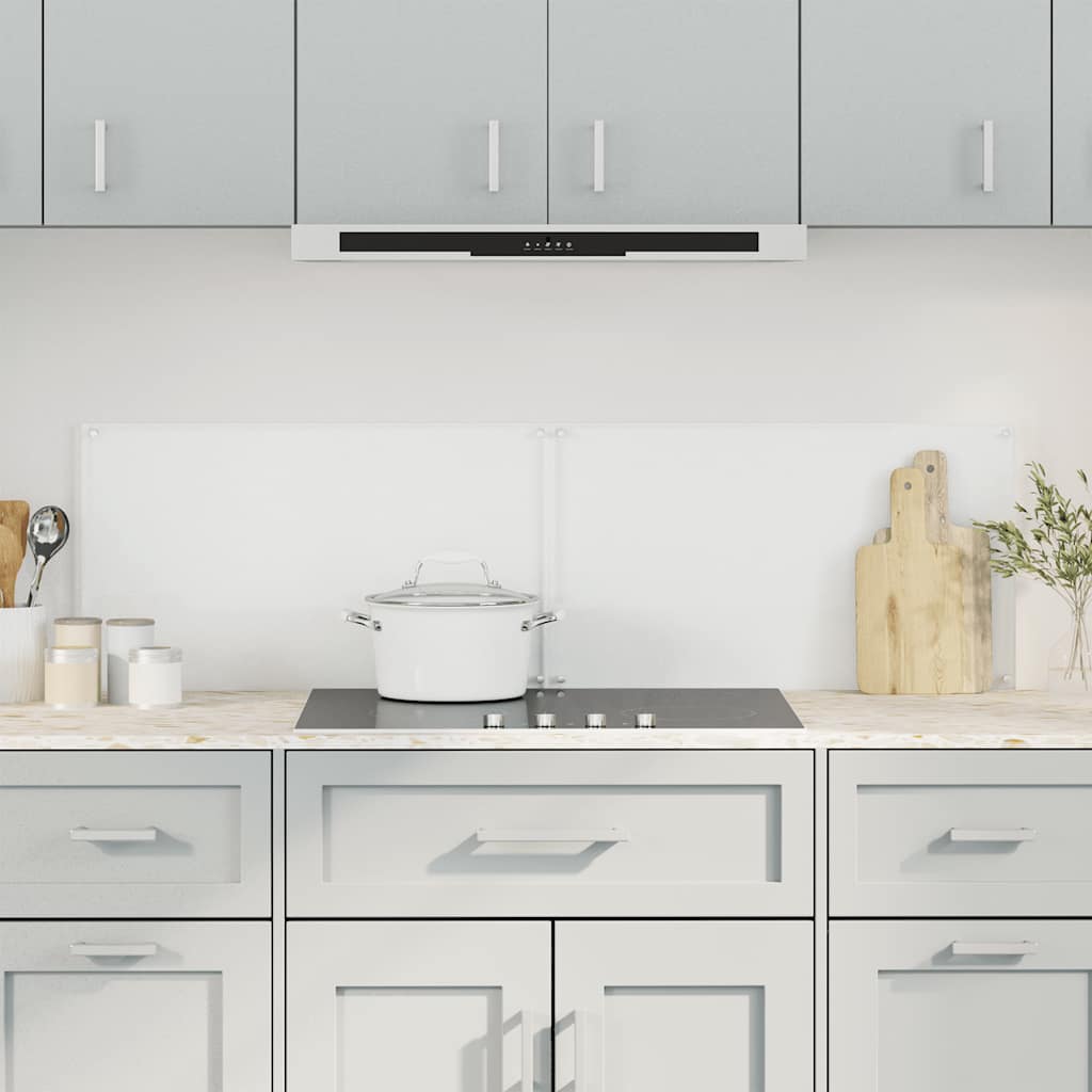 vidaXL Kitchen Backsplashes 2 pcs Transparent 70x40 cm Tempered Glass