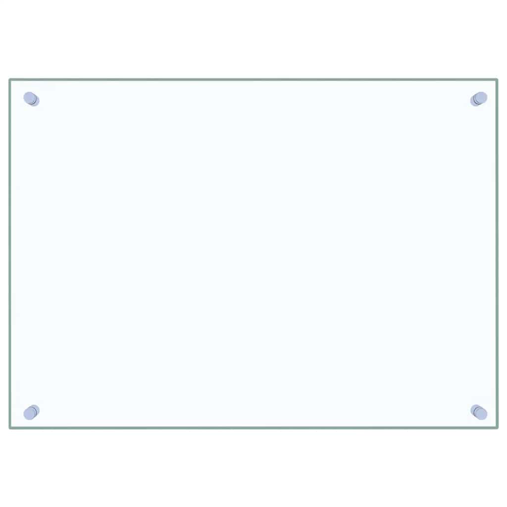 vidaXL Kitchen Backsplashes 2 pcs Transparent 70x50 cm Tempered Glass