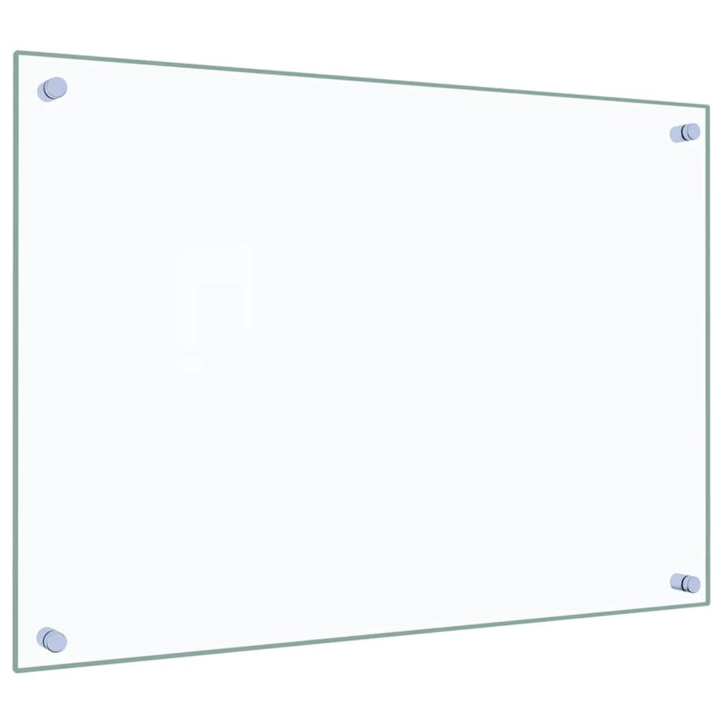 vidaXL Kitchen Backsplashes 2 pcs Transparent 70x50 cm Tempered Glass