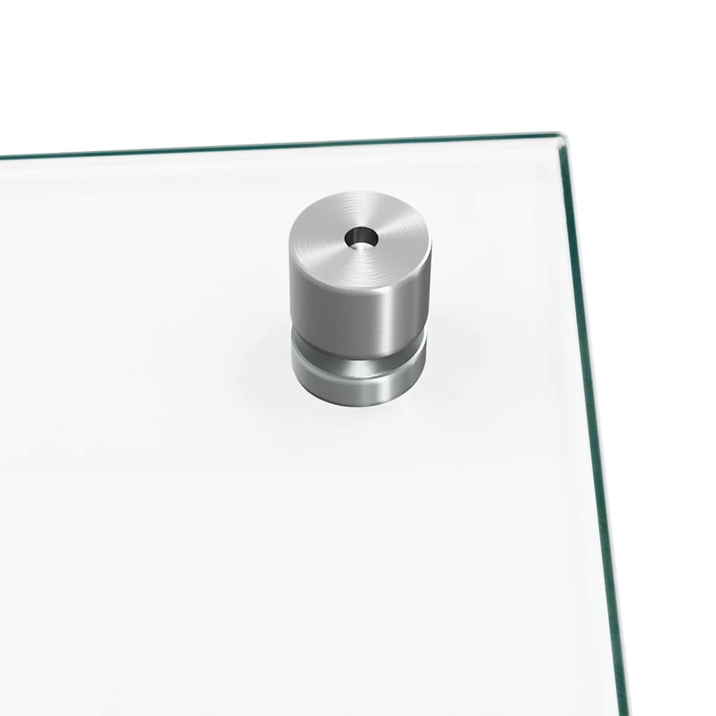 vidaXL Kitchen Backsplashes 2 pcs Transparent 80x40 cm Tempered Glass