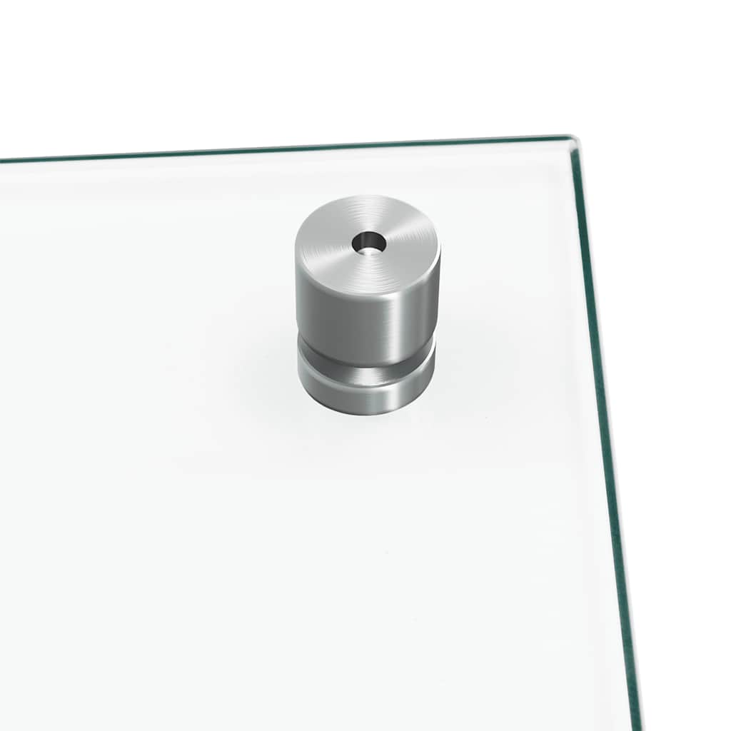 vidaXL Kitchen Backsplashes 2 pcs Transparent 80x50 cm Tempered Glass