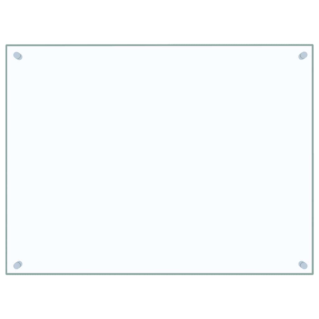 vidaXL Kitchen Backsplashes 2 pcs Transparent 80x60 cm Tempered Glass