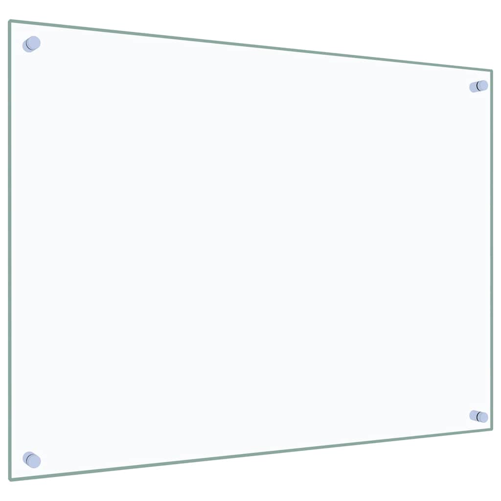 vidaXL Kitchen Backsplashes 2 pcs Transparent 80x60 cm Tempered Glass