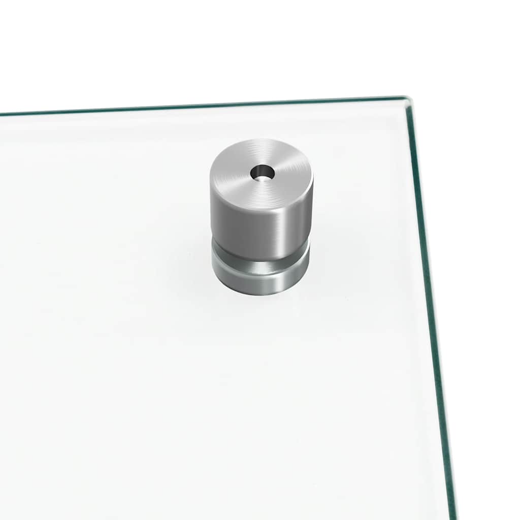 vidaXL Kitchen Backsplashes 2 pcs Transparent 80x60 cm Tempered Glass