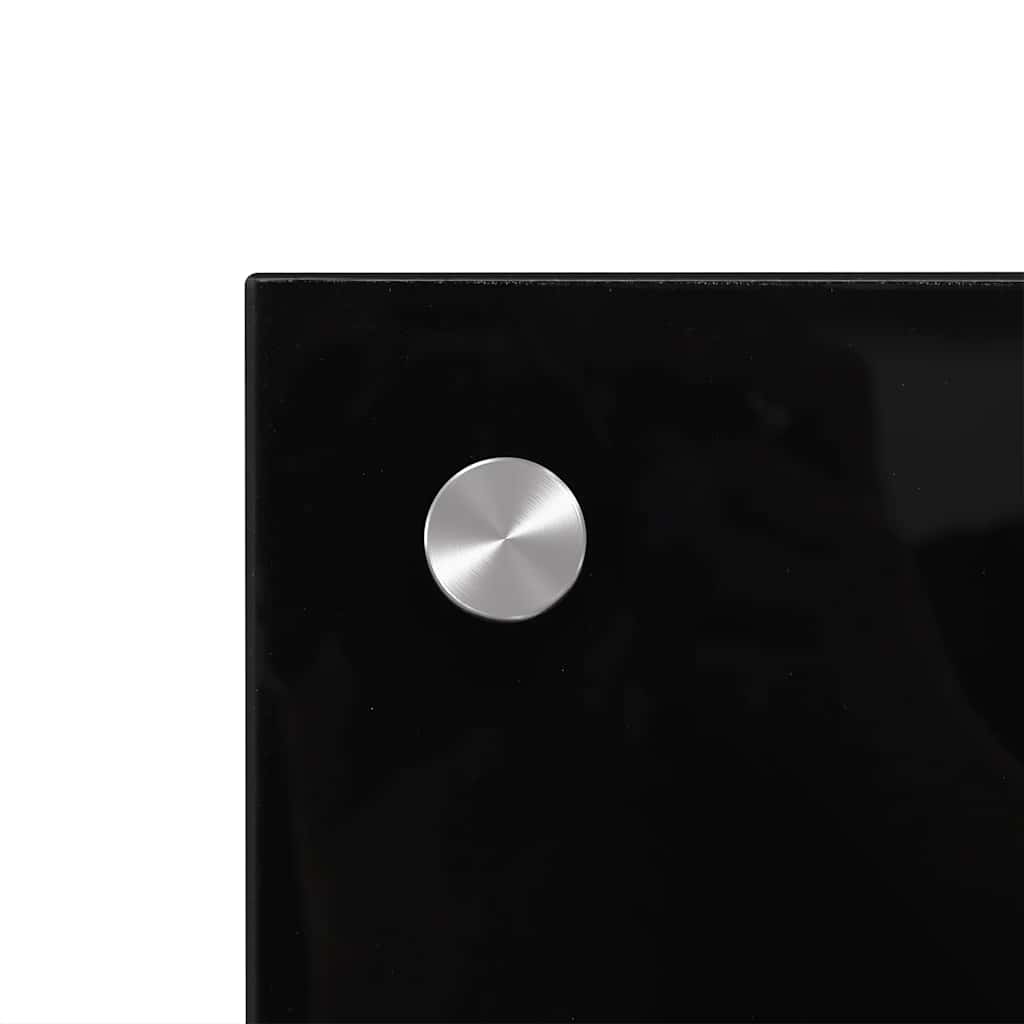 vidaXL Kitchen Backsplashes 2 pcs Black 70x40 cm Tempered Glass