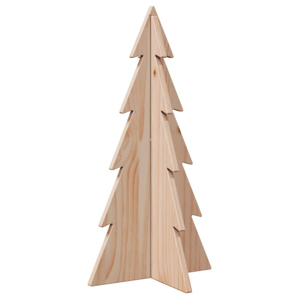 vidaXL Wooden Christmas Tree for Decoration 59.5 cm Solid Wood Pine