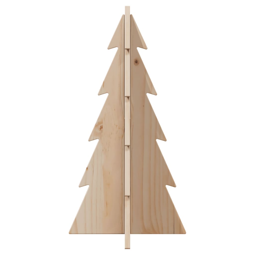 vidaXL Wooden Christmas Tree for Decoration 59.5 cm Solid Wood Pine