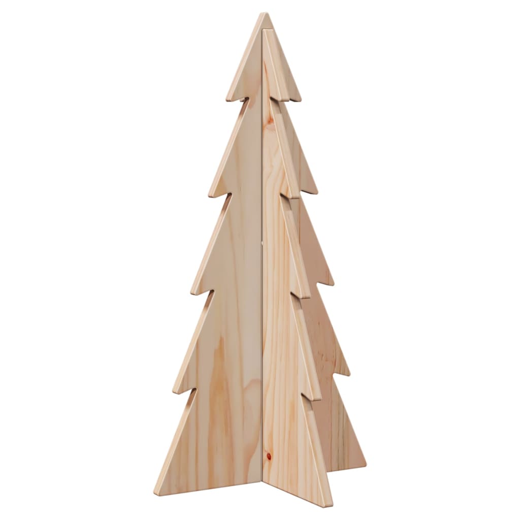 vidaXL Wooden Christmas Tree for Decoration 59.5 cm Solid Wood Pine