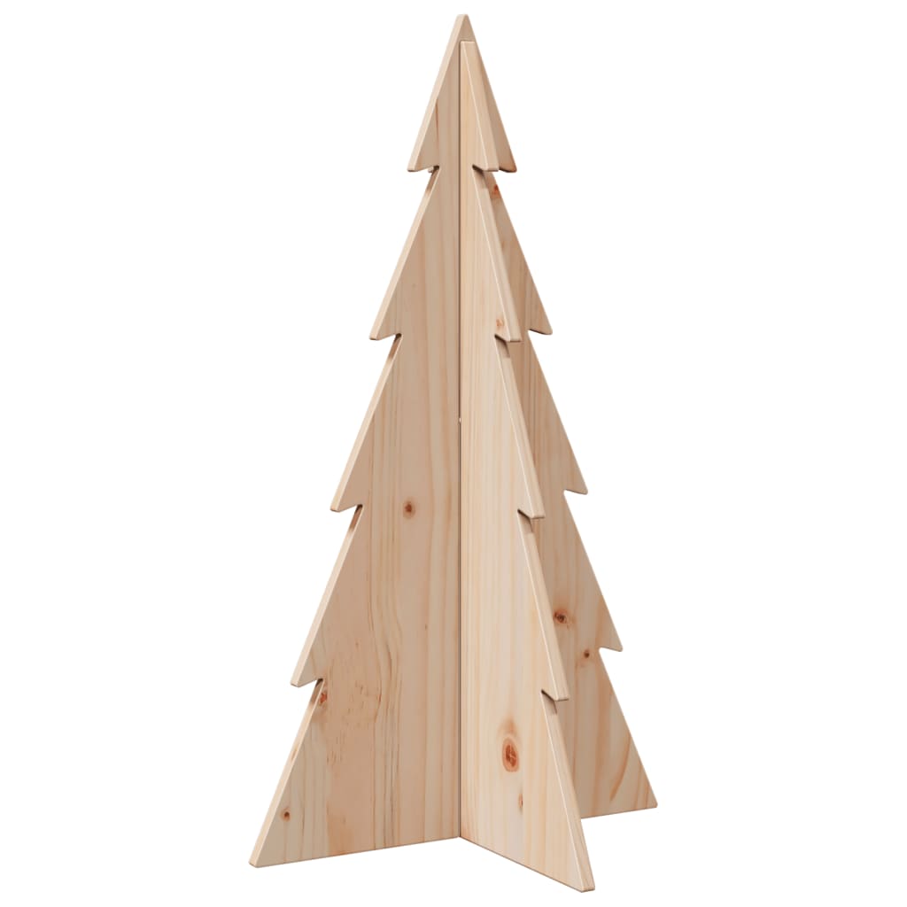 vidaXL Wooden Christmas Tree for Decoration 80 cm Solid Wood Pine