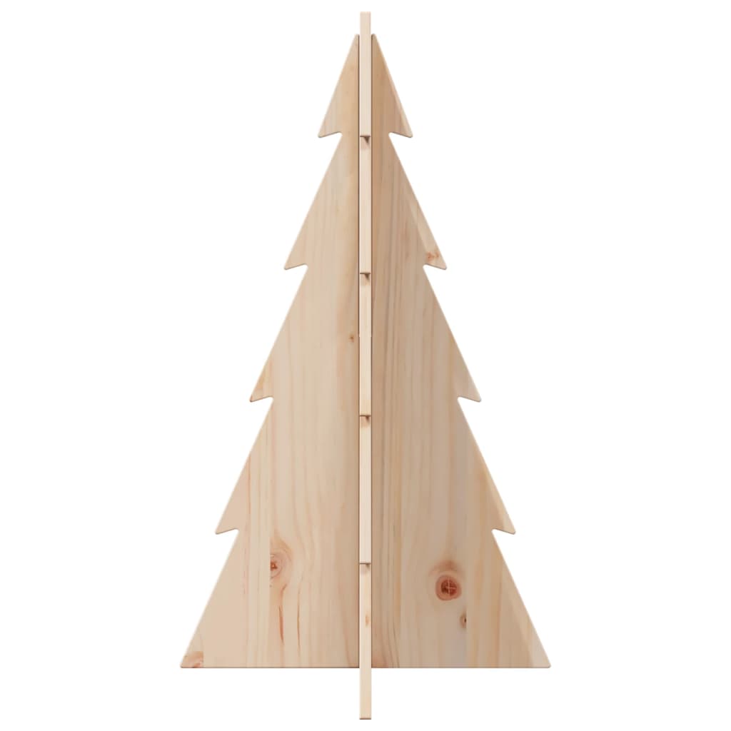 vidaXL Wooden Christmas Tree for Decoration 80 cm Solid Wood Pine