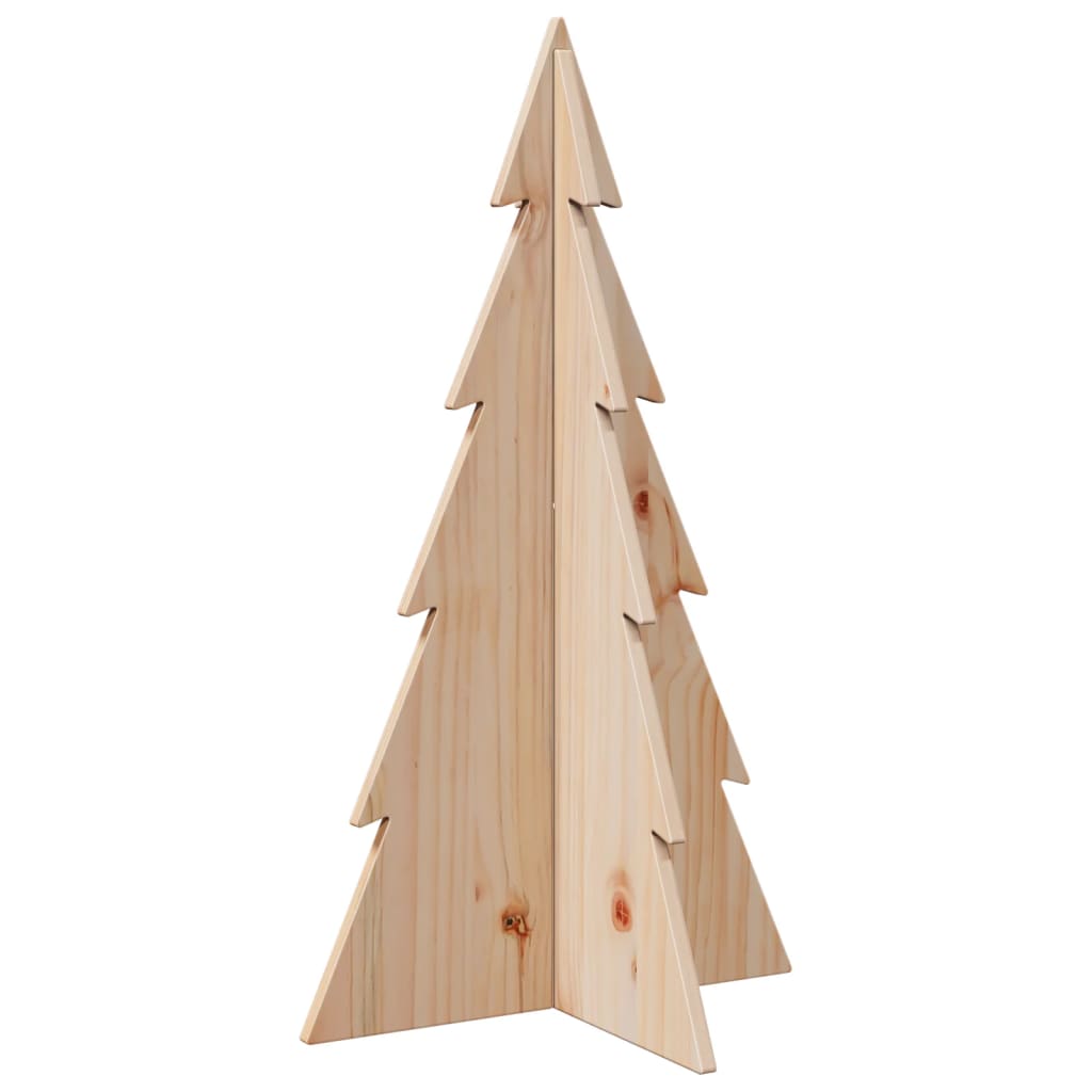 vidaXL Wooden Christmas Tree for Decoration 80 cm Solid Wood Pine