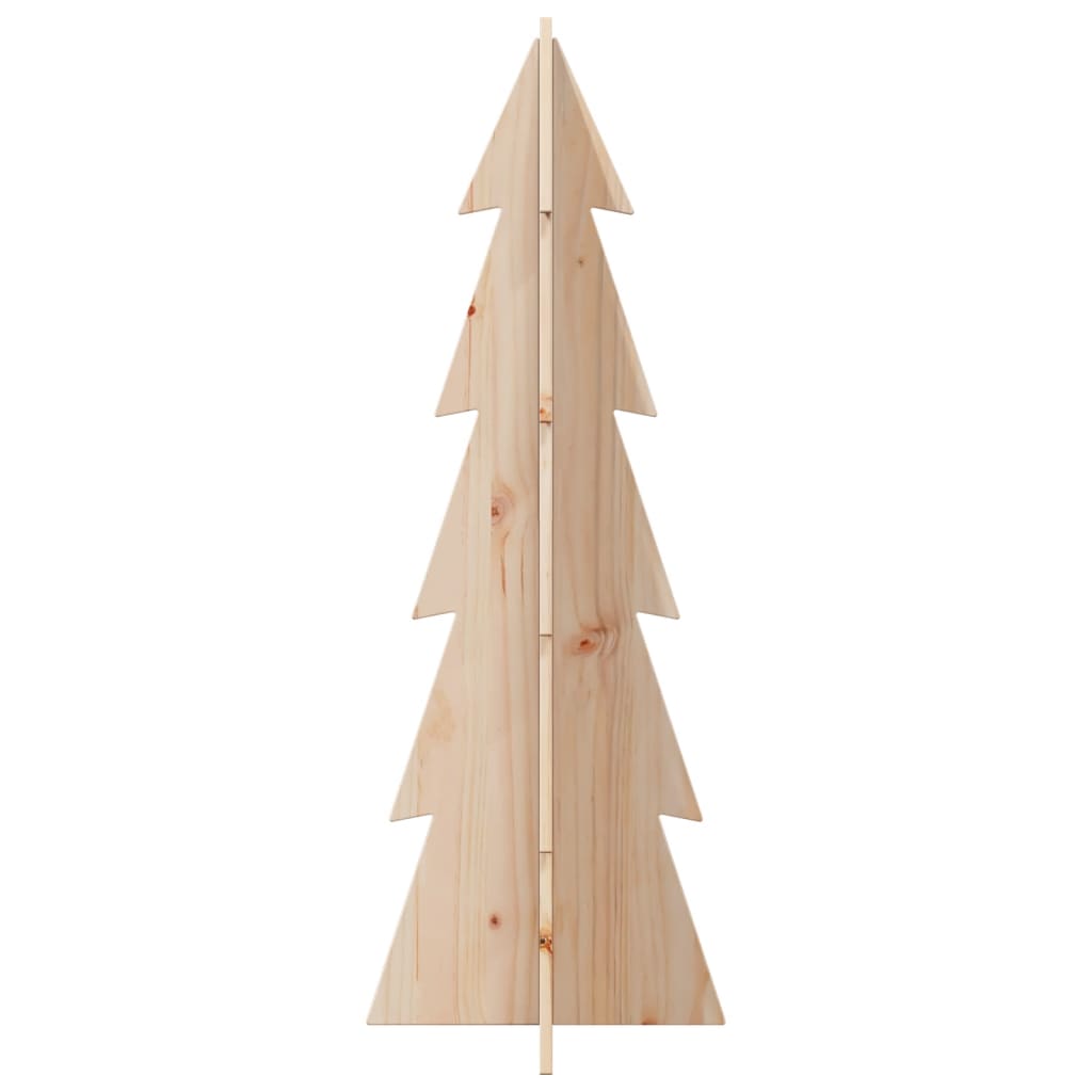 vidaXL Wooden Christmas Tree for Decoration 112 cm Solid Wood Pine