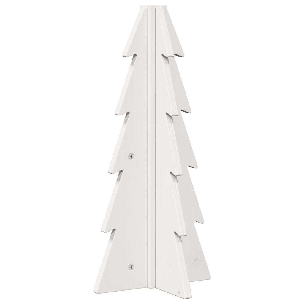 vidaXL Wooden Christmas Tree for Decoration White 49 cm Solid Wood Pine