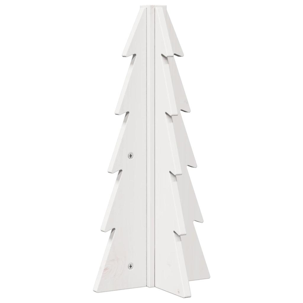 vidaXL Wooden Christmas Tree for Decoration White 49 cm Solid Wood Pine