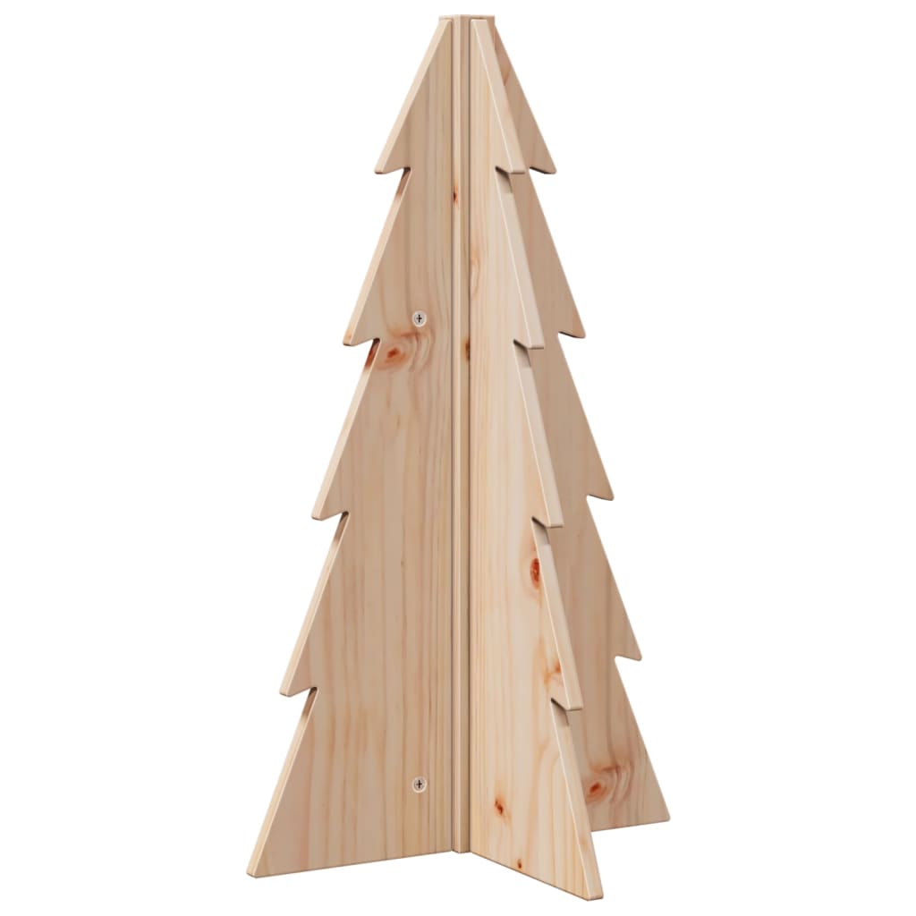 vidaXL Wooden Christmas Tree for Decoration 69.5 cm Solid Wood Pine