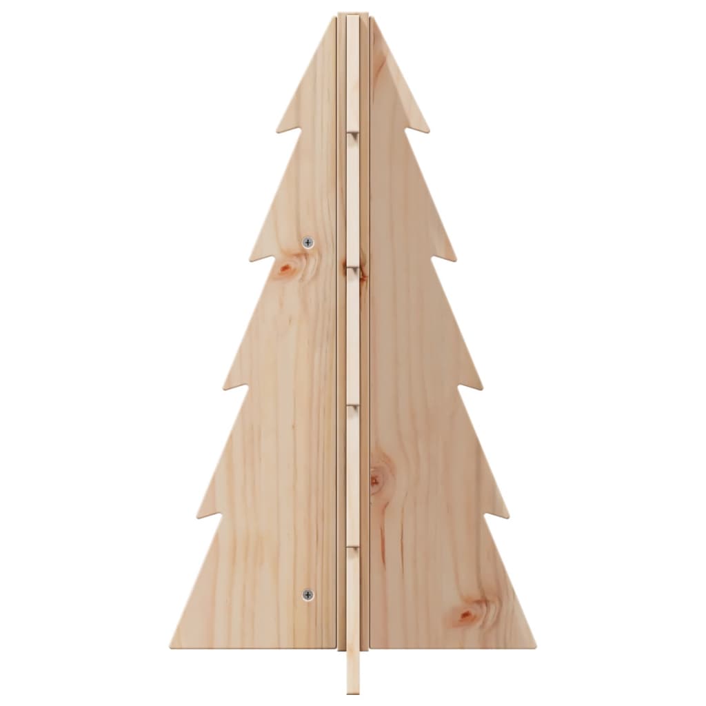 vidaXL Wooden Christmas Tree for Decoration 69.5 cm Solid Wood Pine