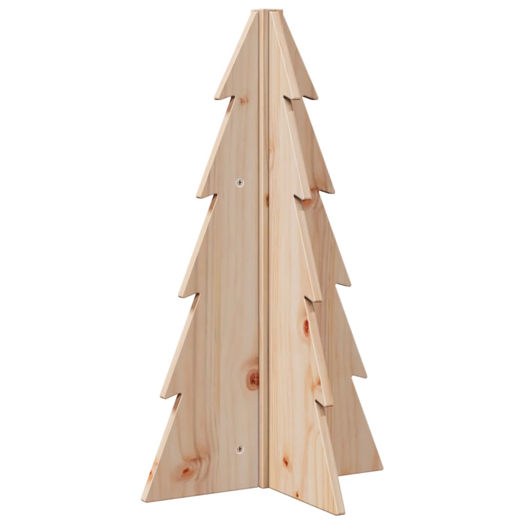 vidaXL Wooden Christmas Tree for Decoration 69.5 cm Solid Wood Pine