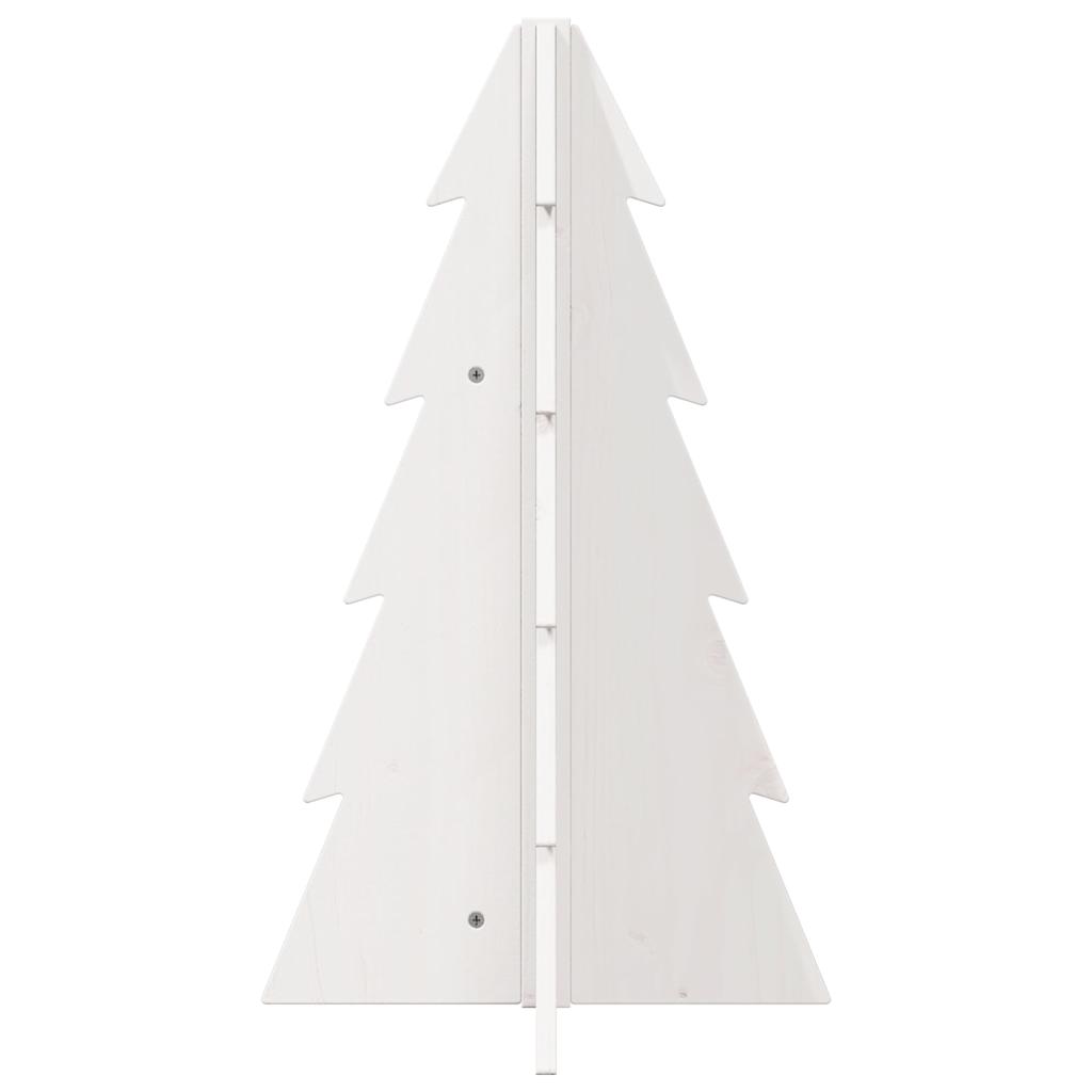 vidaXL Wooden Christmas Tree for Decoration White 69.5 cm Solid Wood Pine