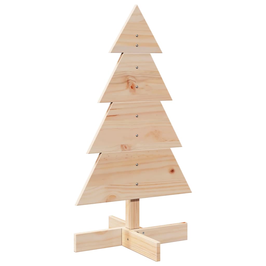 vidaXL Wooden Christmas Tree for Decoration 80 cm Solid Wood Pine