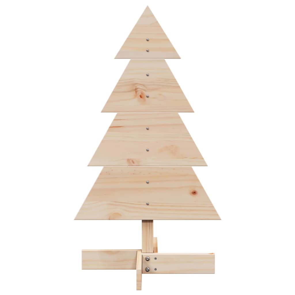 vidaXL Wooden Christmas Tree for Decoration 80 cm Solid Wood Pine