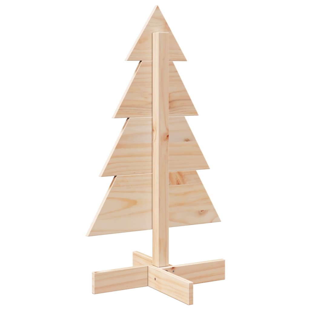 vidaXL Wooden Christmas Tree for Decoration 80 cm Solid Wood Pine