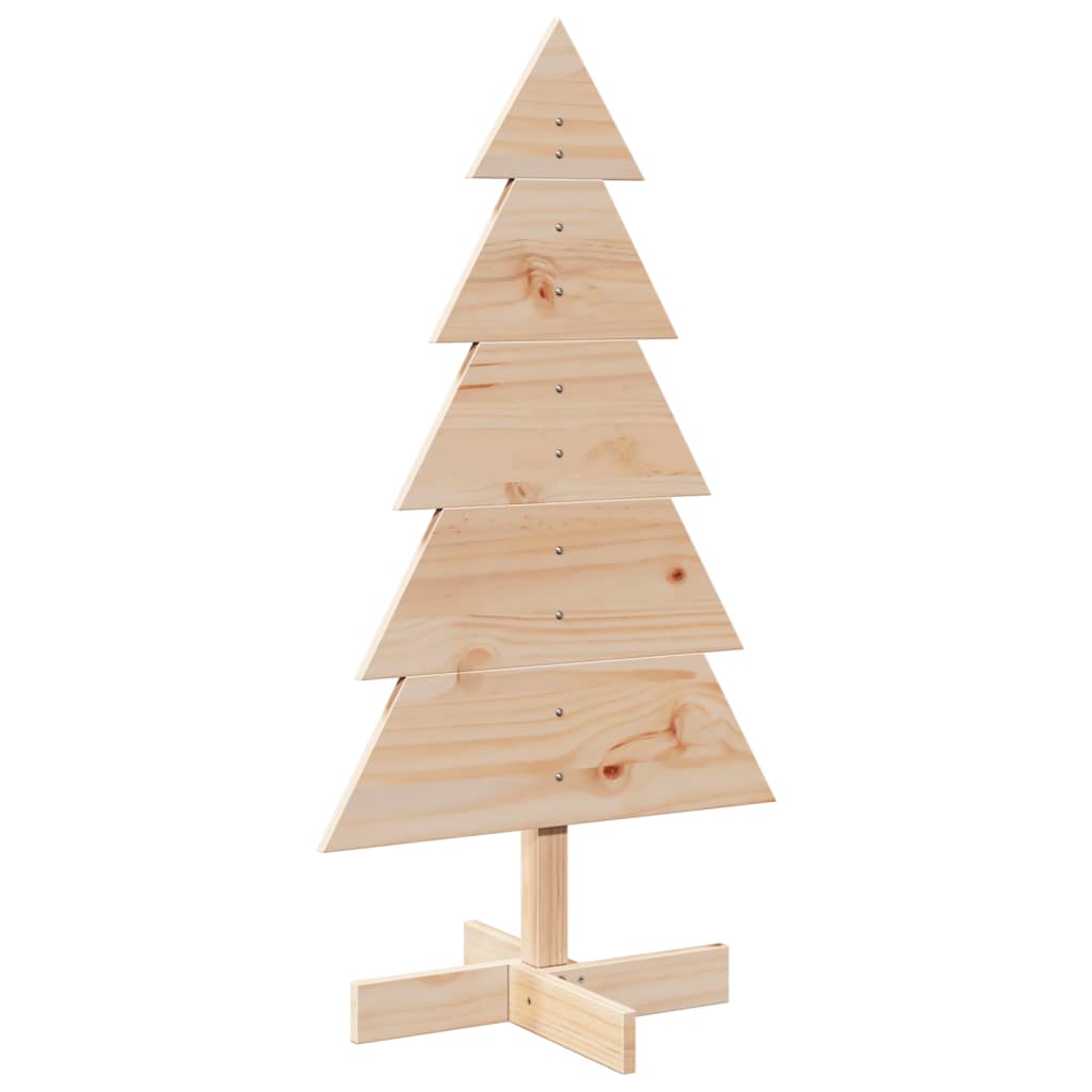 vidaXL Wooden Christmas Tree for Decoration 100 cm Solid Wood Pine