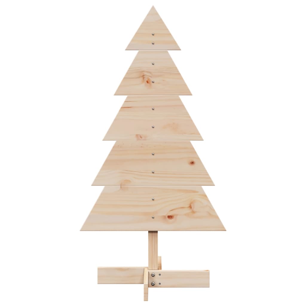 vidaXL Wooden Christmas Tree for Decoration 100 cm Solid Wood Pine