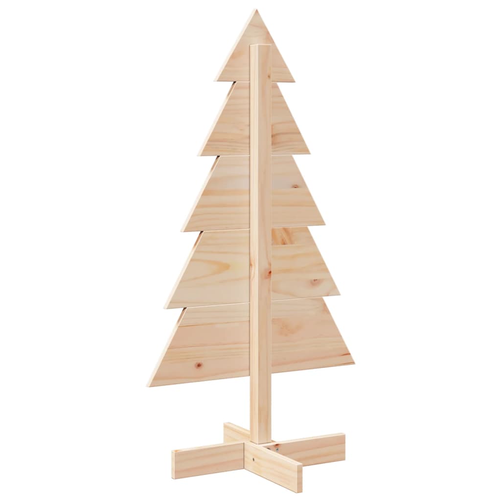 vidaXL Wooden Christmas Tree for Decoration 100 cm Solid Wood Pine