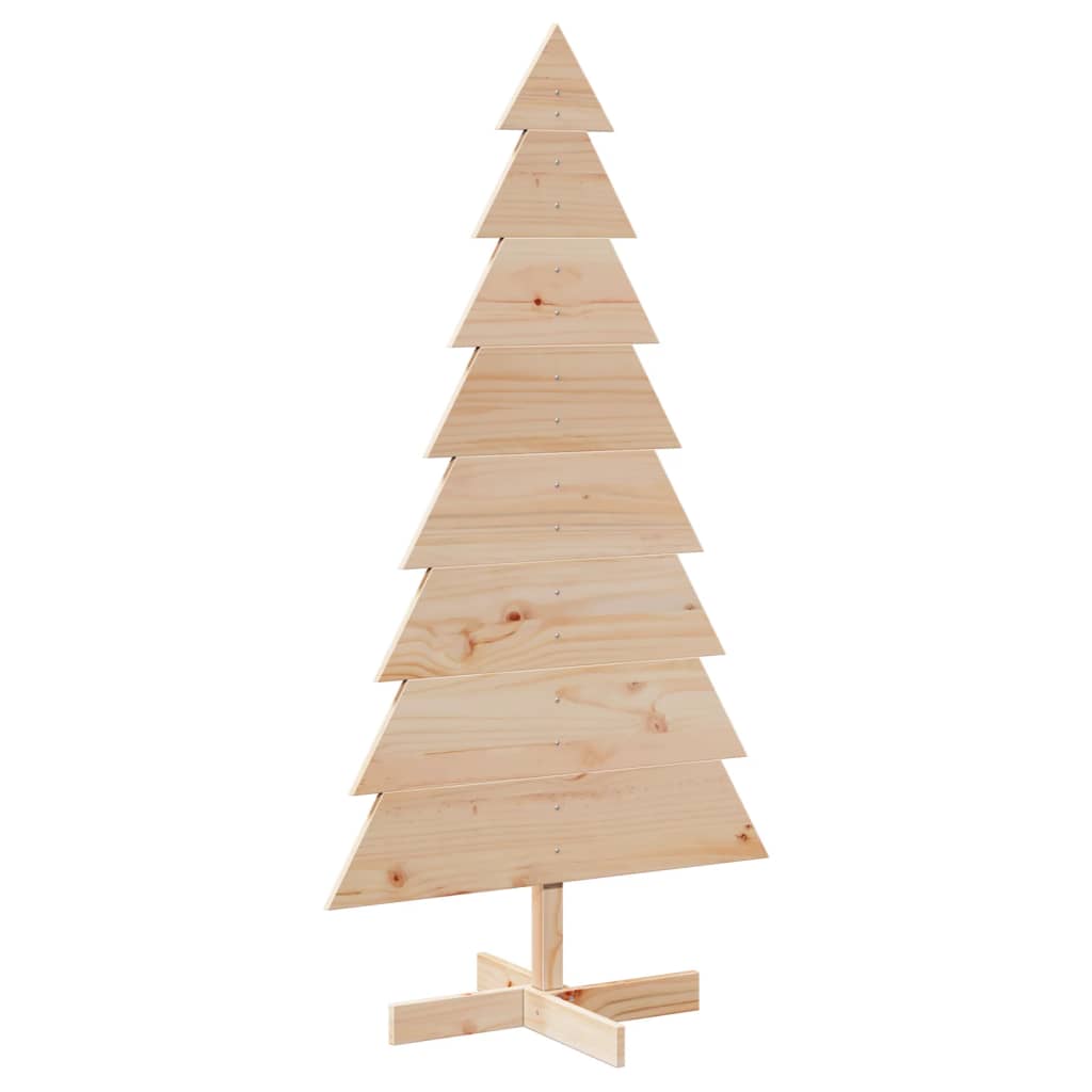 vidaXL Wooden Christmas Tree for Decoration 150 cm Solid Wood Pine